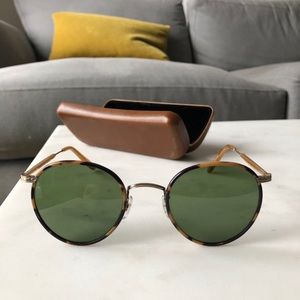 Garret Leight Wilson Sun - Demi Blond Gold 46